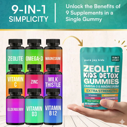 Pure Joy Kids Detox Gummies - Plant Based Gelatin